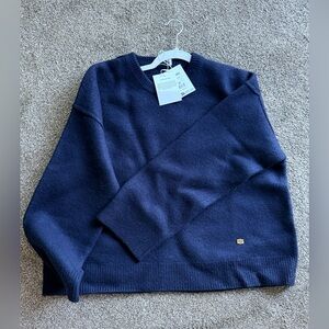 Ganni Navy Blue wool sweater , NWT